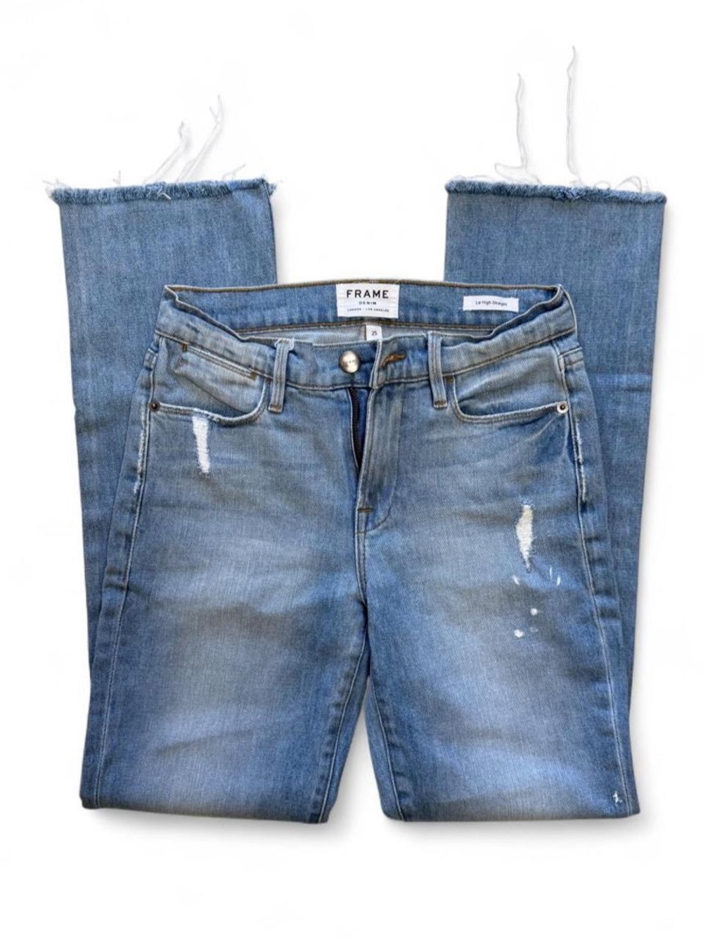 Frame Denim Le High Straight Women’s Jeans in Light Blue